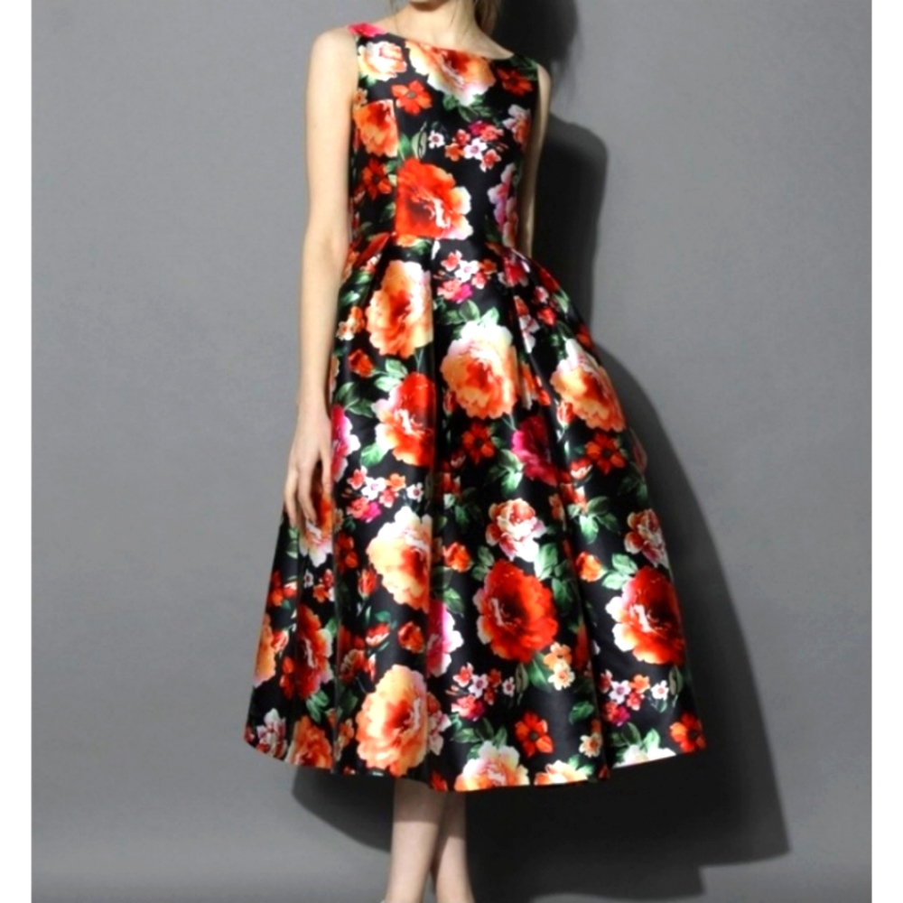 Chilwish Exotic Amorous Floral Dress